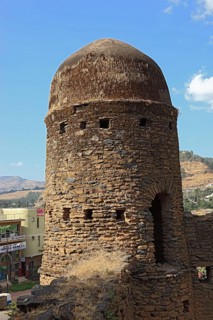 Amhara region, in the Gemp palace complex in Gondar, Gonder, part of the old church, Saint Michael,