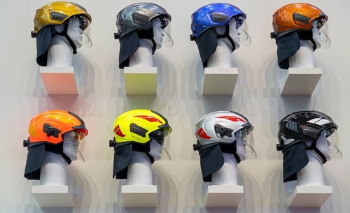 Personal protective equipment, clothing for firefighters, Interschutz 2022 trade fair in Hanover,