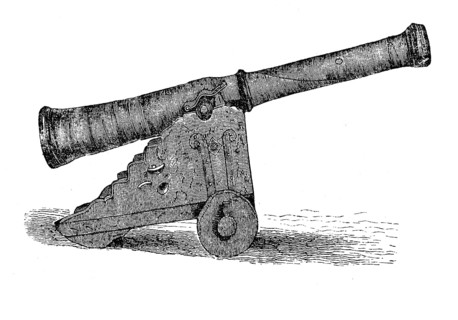 Leather cannon of the Swedish artillery, Sweden, 1620, historical, digital reproduction of an
