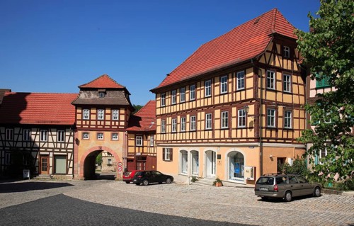 Königsberg, market square, Hassberge district, Lower Franconia, Bavaria, Germany, Europe