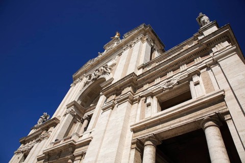 Santa Maria degli Angeli, Our Lady of the Angels, basilica below Assisi, built around the