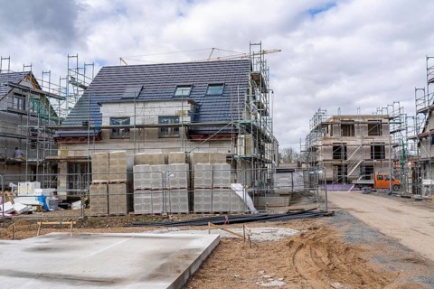 New development district, around 140 detached and semi-detached villas being built in the south of