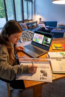 Homeschooling, 2 girls, sisters, 11 years old, learning at home, home learning, lessons at home,