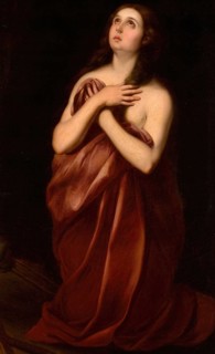 After the manner of Murillo's Mary Magdalene (1696), painting by Luca Giordano (Italian,