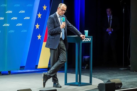 Election event of the CDU party for the Bundestag elections with top candidate Friedrich Merz.