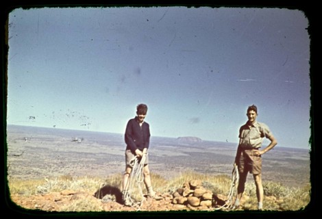 Expedition of the Melbourne Grammar School, Northern Territory, Australia, 1956, tow boys with