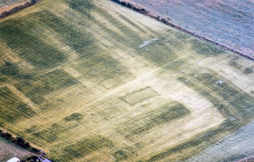 Series of oblique aerial photographs of Roman sites associated with Hadrian's Wall, c. 1970s Bibra