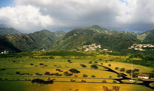 Roads for a theme park with the mountains of the Lamb Range in the background, suburb of Worree,