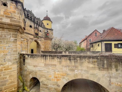 Ellinger Tor, city gate of Weissenburg in Bavaria, Germany, Europe