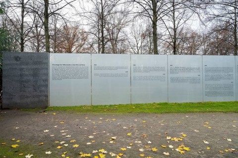 Memorial to the Sinti and Roma Murdered under National Socialism, Simsonweg, Berlin, Germany,