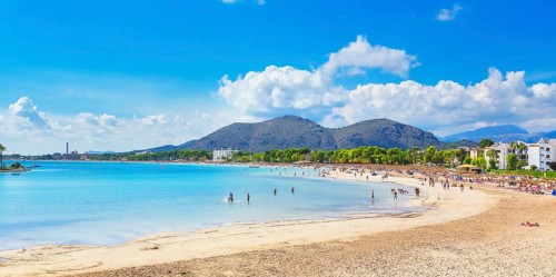 Port de Alcudia beach, Mallorca, Balearic Islands, Spain, Europe