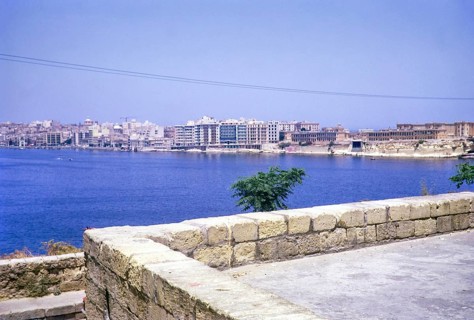 Hotel Fortuna, Tigné Seafront, Tas-Sliema, from Valletta, Malta, Europe 1971, Europe