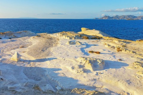 Rock formations, Sarakiniko, Milos Island, Greece, Europe