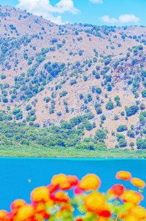 Lake Kournas, Georgioupolis, Chania, Crete, Greek Islands, Greece, Europe