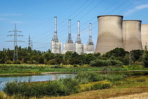Werne, North Rhine-Westphalia, Germany, natural gas power plant, steam power plant, RWE Generation