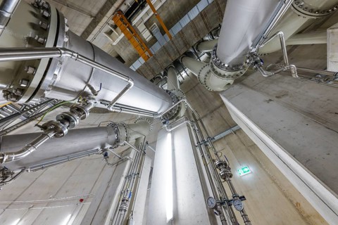 Oberhausen, Ruhr area, North Rhine-Westphalia, Germany - Emscher conversion, new Emscher AKE sewer,