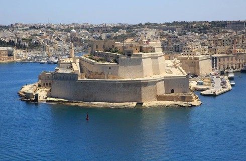 Fort Saint Angelo, Grand Harbour, Vittoriosa, Valletta, Malta, Europe