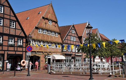 Europe, Germany, Hamburg Metropolitan Region, Lower Saxony, Stade District, Buxtehude, Old Town,