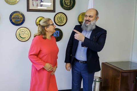 Svenja Schulze (SPD), Federal Minister for Economic Cooperation and Development, meets the Minister