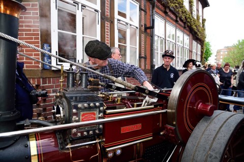 Europe, Germany, Lower Saxony, Hamburg Metropolitan Region, Hanseatic City of Buxtehude, Steampunk