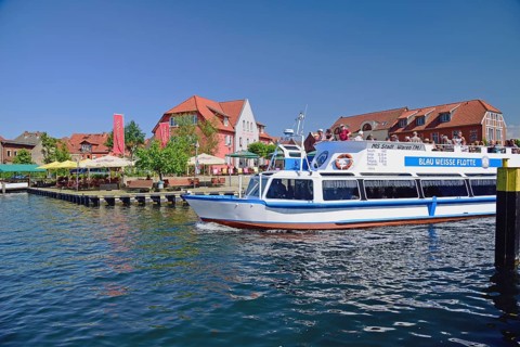 Europe, Germany, Mecklenburg-Western Pomerania, island town of Malchow, Lake Malchow, jetty,