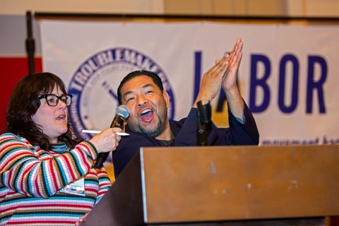 Chicago, Illinois, Pescando Justicia won a Troublemaker Award at the 2024 Labor Notes conference.
