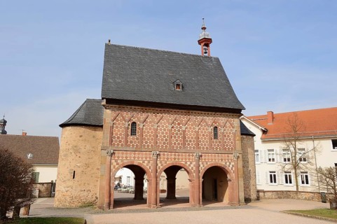 Royal Hall or Carolingian Gate Hall, Lorsch Monastery, Lorsch, Hesse, Germany, Europe