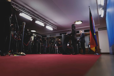 (L-R) Annalena Bärbock (Alliance 90/The Greens), Federal Foreign Minister, and Radoslaw Sikorski,