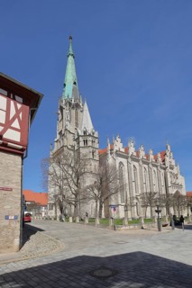 Late Gothic Divi Blasii Church, Mühlhausen, Thuringia, Germany, Europe