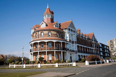 Apartments in large former hotel on the Esplanade, Frinton on Sea, Essex, England, United Kingdom,