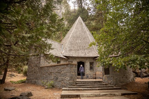 Yosemite National Park, California - The Yosemite Conservation Heritage Center, built by the Sierra