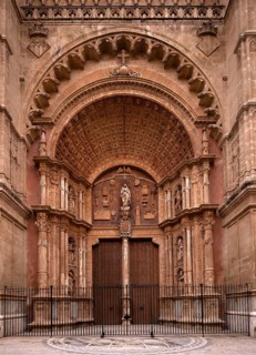 La Seu, Basilica de Santa Maria, Cathedral of St Mary, Palma de Majorca, Majorca, Balearic Islands,