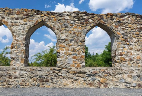 Caminau castle ruins, Königswartha, Saxony, Germany, Europe
