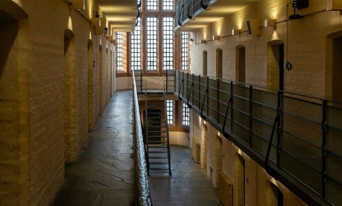 Interior of Victorian jail museum, Lincoln Castle, city of Lincoln, Lincolnshire, England, UK