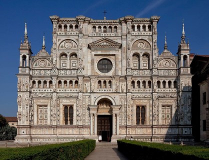 Italy Certosa di Pavia 89746 Monastery church Madonna delle Grazie begun by the Visconti in 1396