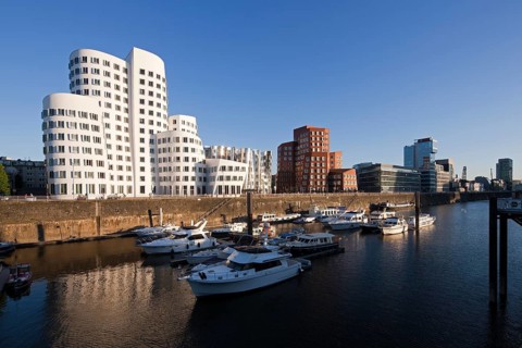 New customs yard with marina