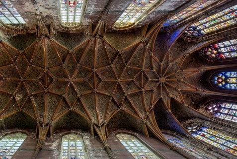 Liège, Liege, Basilica of St Martin (Basilique Saint-Martin), choir vault