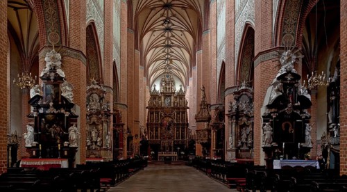 Former Cistercian church, nave facing east, St., Sankt, Saint