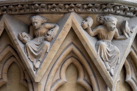 Metz, Saint-Étienne Cathedral, Marian Portal, Portail de la Vierge ou Notre-Dame / Portal of the