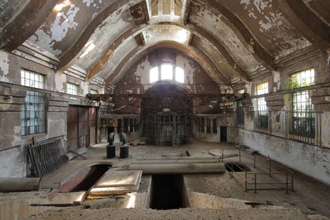 Krefeld, old wastewater treatment plant, old sewage treatment plant