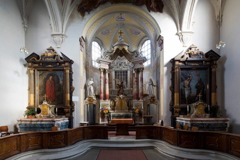 View eastwards to the high altar, St., Sankt, Saint