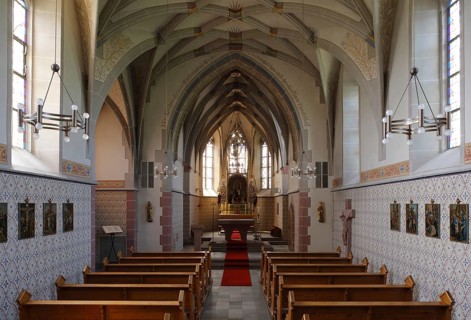 View to the west (without altar cloth), St., Sankt, Saint