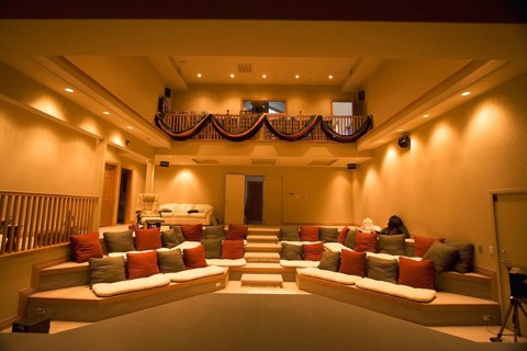 Theatre hall in home, Denver, USA United States of America