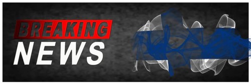 Finland Breaking News, Smoke Flag Background