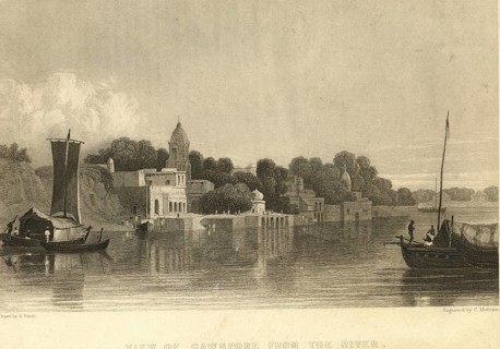 View of Cawnpore from the river, Kanpur, Uttar Pradesh, India, Asia