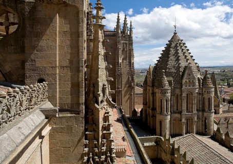 View from the New Cathedral from the north-west to the crossing tower of the Old Cathedral, St.,