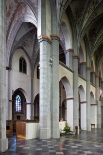 North aisle, view to the south-west towards the nave, St., Sankt, Saint