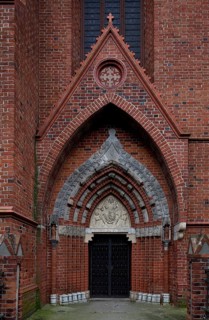 Former Cistercian church, north portal, first quarter 15th century, St., Sankt, Saint