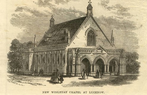 New Wesleyan chapel at Lucknow, Uttar Pradesh, India, Asia