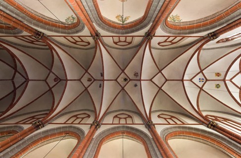 Nave, view into the vault, St., Sankt, Saint